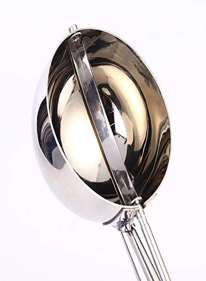 Mobhada Easy Handheld Multi Use Stainless Steel Ice Cream Scooper Melon Scoop-1 pc Medium Size - Image 2